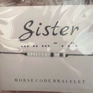 “Sister” Morris code bracelet